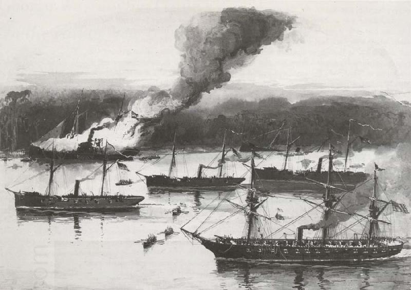 Jo Davidson Union Fleet Passing oil painting picture
